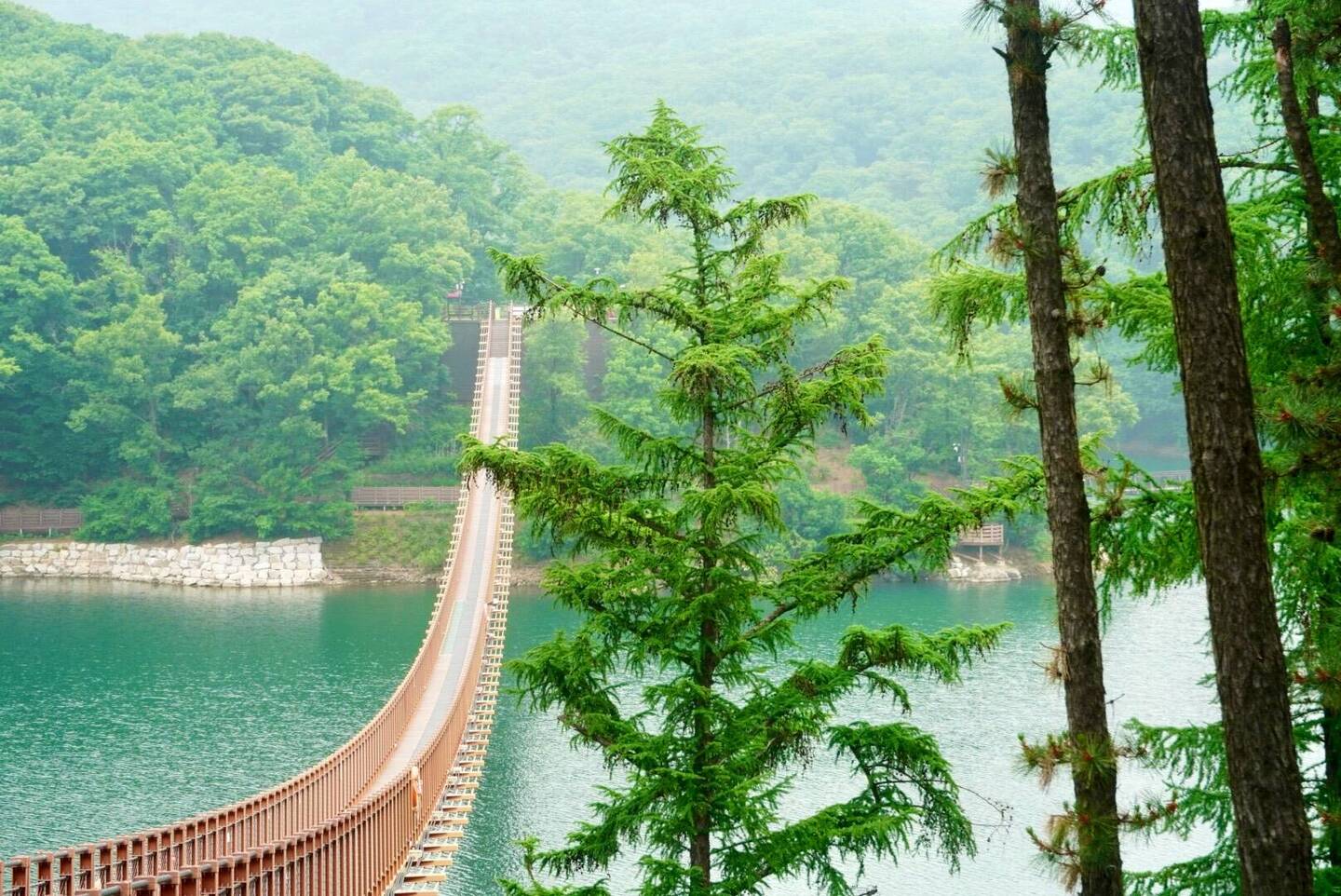 Die Brücke vor dem Ansturm