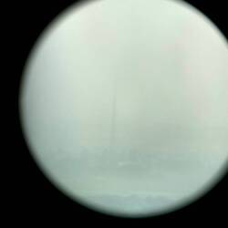 Man sieht die Flagge (ja bei der Sicht haben wir jetzt nicht immer Glück)