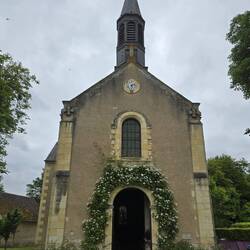 The 13th century village church is very pretty