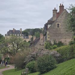 There is a very large beautiful 12th century Château above the village