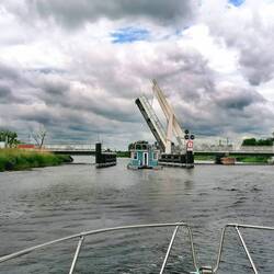 Brückenöffnung Loitz