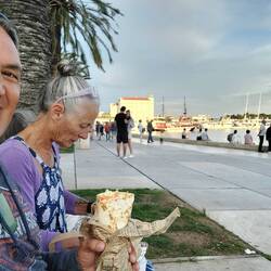 Dinner on the promenade