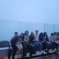 There was a photo op at Rockefeller Center that recreated a famous picture