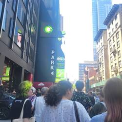 The students were really excited to see Wicked we sat with an enthusiastic group