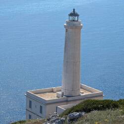 Lighthouse at the most easterly point in Italy