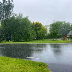 dem Regen getrotzt