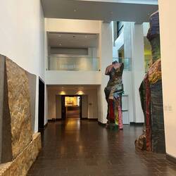 Entry to old wing with female colossi