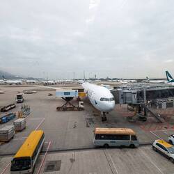 Boeing 777 wird vorbereitet