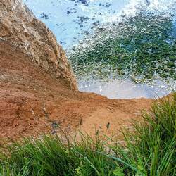 Hier geht's 80 m nach unten