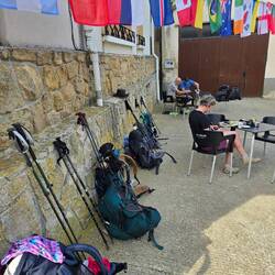 Cafe in village of Azqueta