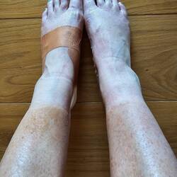 After 29kms, this is my 'dirt' tan!