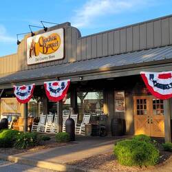 Cracker Barrel was a short walk from the hotel, which was lucky because we walked back in the dark!