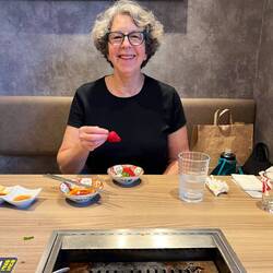 Dinner - Sukiyaki & Wagu Yakiniku + fresh strawberries