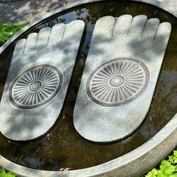 Happy Buddha feet