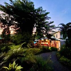 evening view from my fale