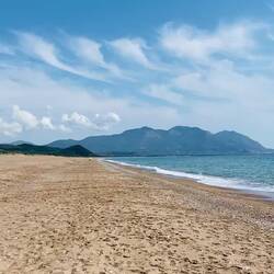 Zurück am Elaia-Beach und gleich rein ins Wasser ☀️🏖️😎