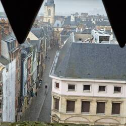 Aussicht aus dem Turm auf Le Gros Horloge