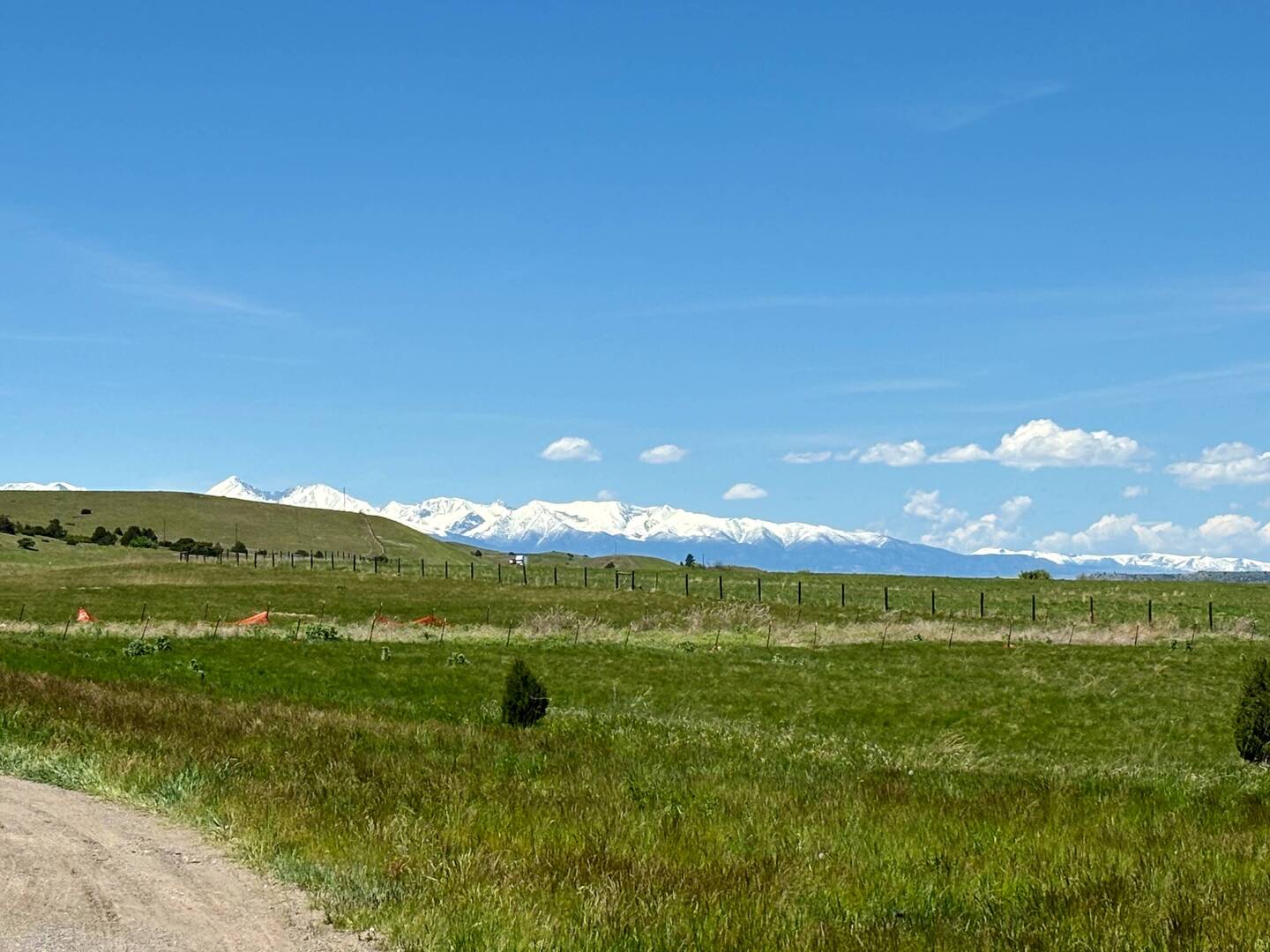 View coming into Big Timber, MT my 1st stopover