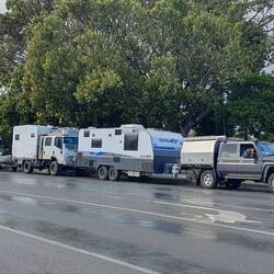 Our group parked outside "i" centre