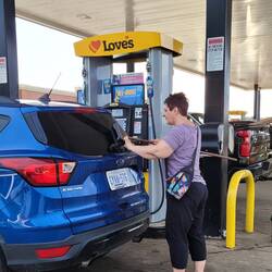 Gas fill up and window wash!