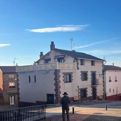 Our pension and balcony