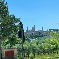Ausblick auf San Gimignano