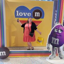 Our first stop in Times Square was the M&M store.