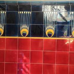 Jugendstilornamente in einem Stiegenhaus