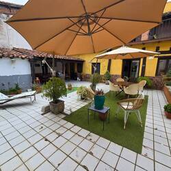 Tonight's accommodation - courtyard out back