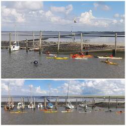 Sehnsuchtsbild im Hafen von Schlüttsiel