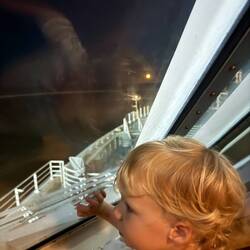 Mesmerised by the cranes on the dock!