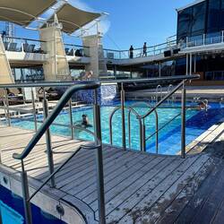 Testing out 1 of 2 outdoor pools