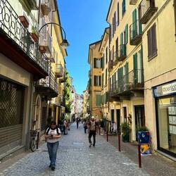 Ivrea ist am Samstag sehr belebt