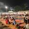 The eating area in the night market