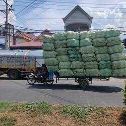 The largest amount of stuff we've seen on a motorcycle