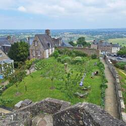Apfelbäume im ruhigen Gärtchen