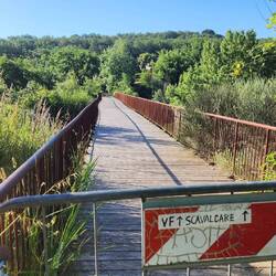 The sign said "climb over" so I did