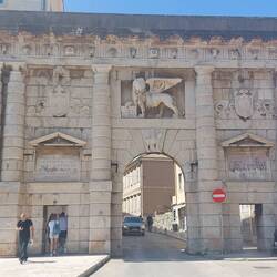 "Land Gate" was the entrance into Old Town, and was wide enough to fit two chariots