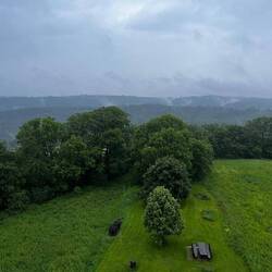 Blick vom Juxkopfturm am Vorabend