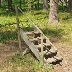 Wohin diese Treppe führt, hat sich uns nicht erschlossen