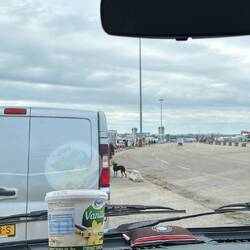 Auf dem Weg auf die Fähre