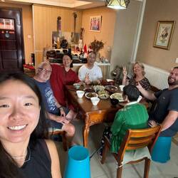 Lunch with Vela's mum