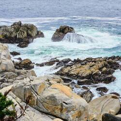 The rugged Pacific coast