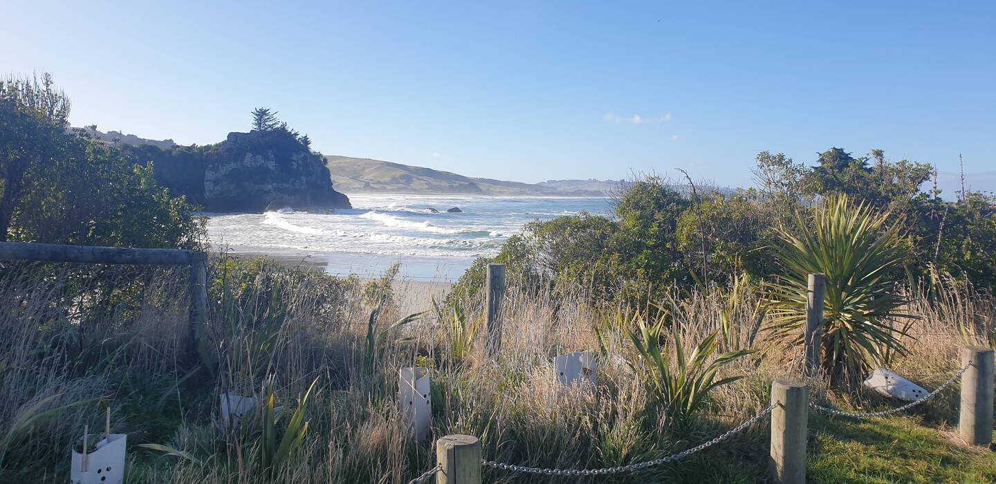 Brighton beach where we had hoped to stay while in Mosgiel