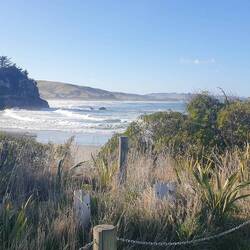Brighton beach where we had hoped to stay while in Mosgiel