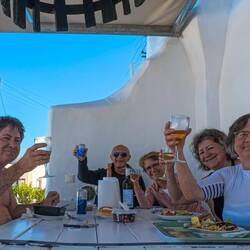 Souper avec mes amis sur notre terrasse!