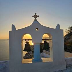 Coucher de soleil pas trop loin de notre villa