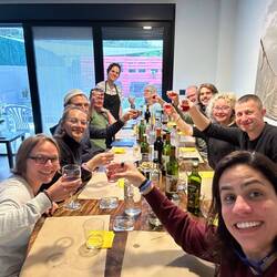 toasting our host / chef Sara