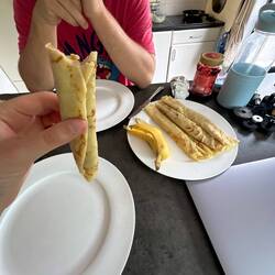Josh made crepes!