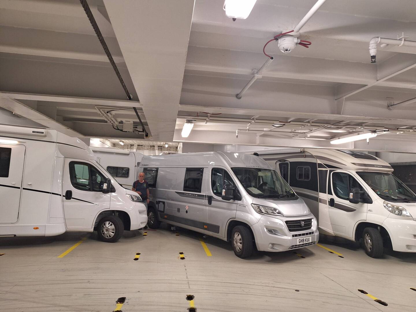 Tight parking manoeuvres on a car ferry, check ✔️